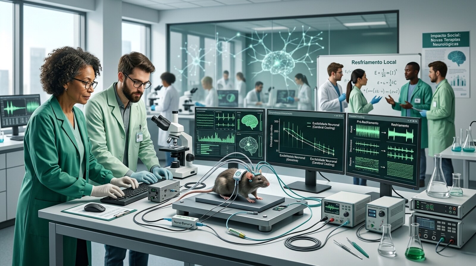 Imagem do projeto Efeito do resfriamento cerebral local na excitabilidade e codificação neuronal em modelo animal acordado